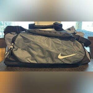Nike Black and Gray Duffel Bag